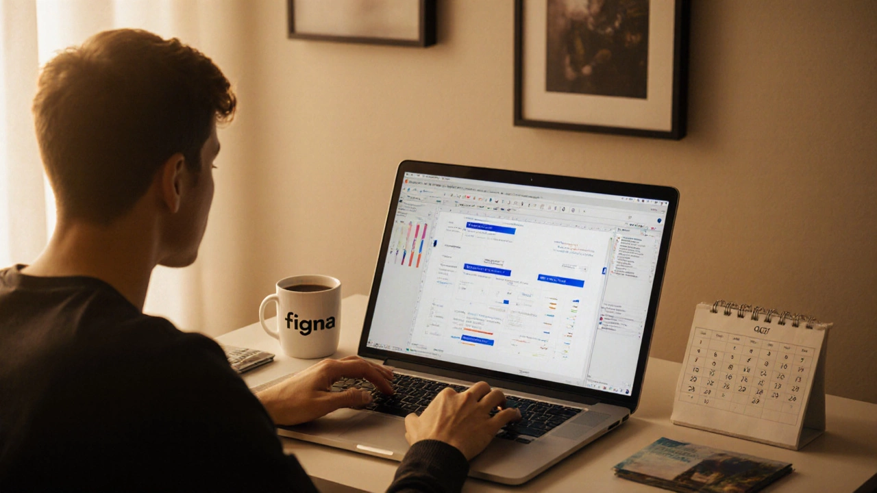 Российский дизайнер удалённо работает для американского клиента в Москве.