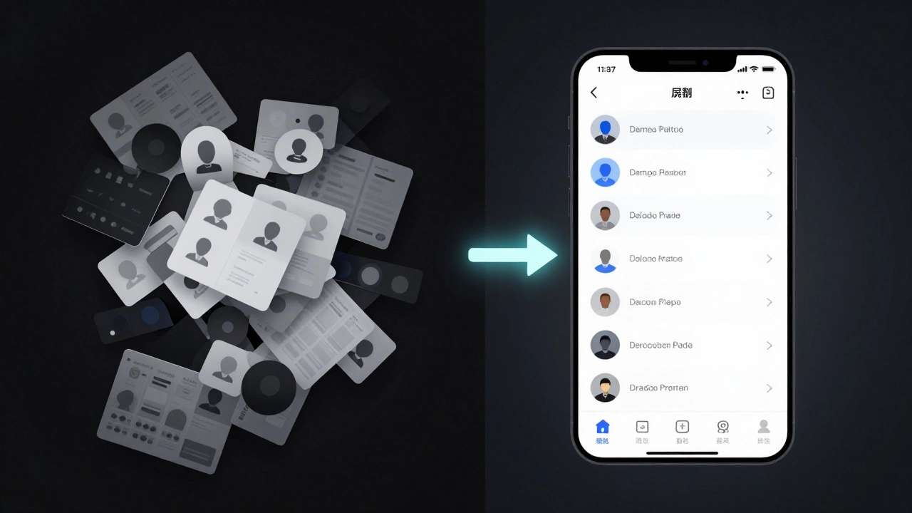 Сравнение плохого и улучшенного интерфейса с акцентом на доступность и иерархию.
