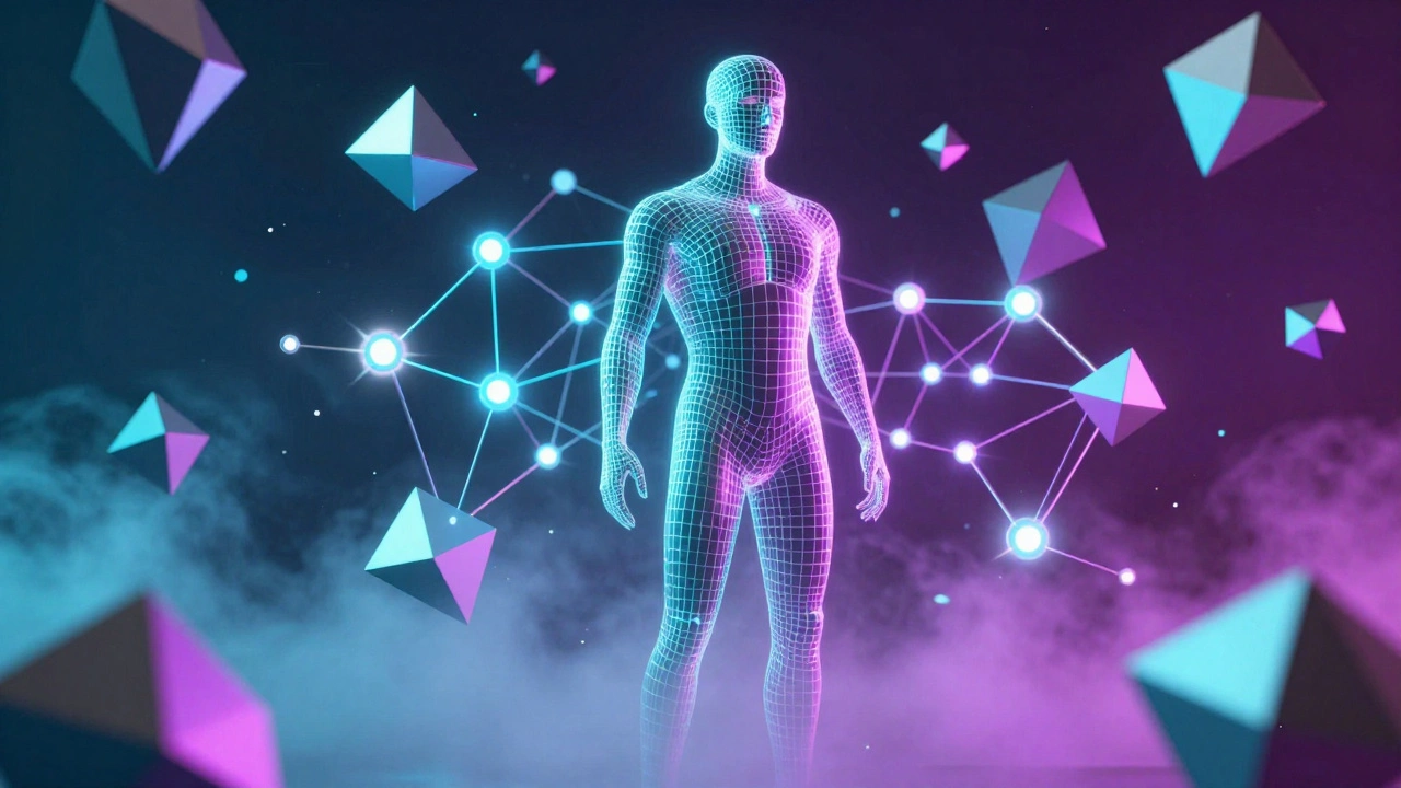 Абстрактный образ технологий и творчества.