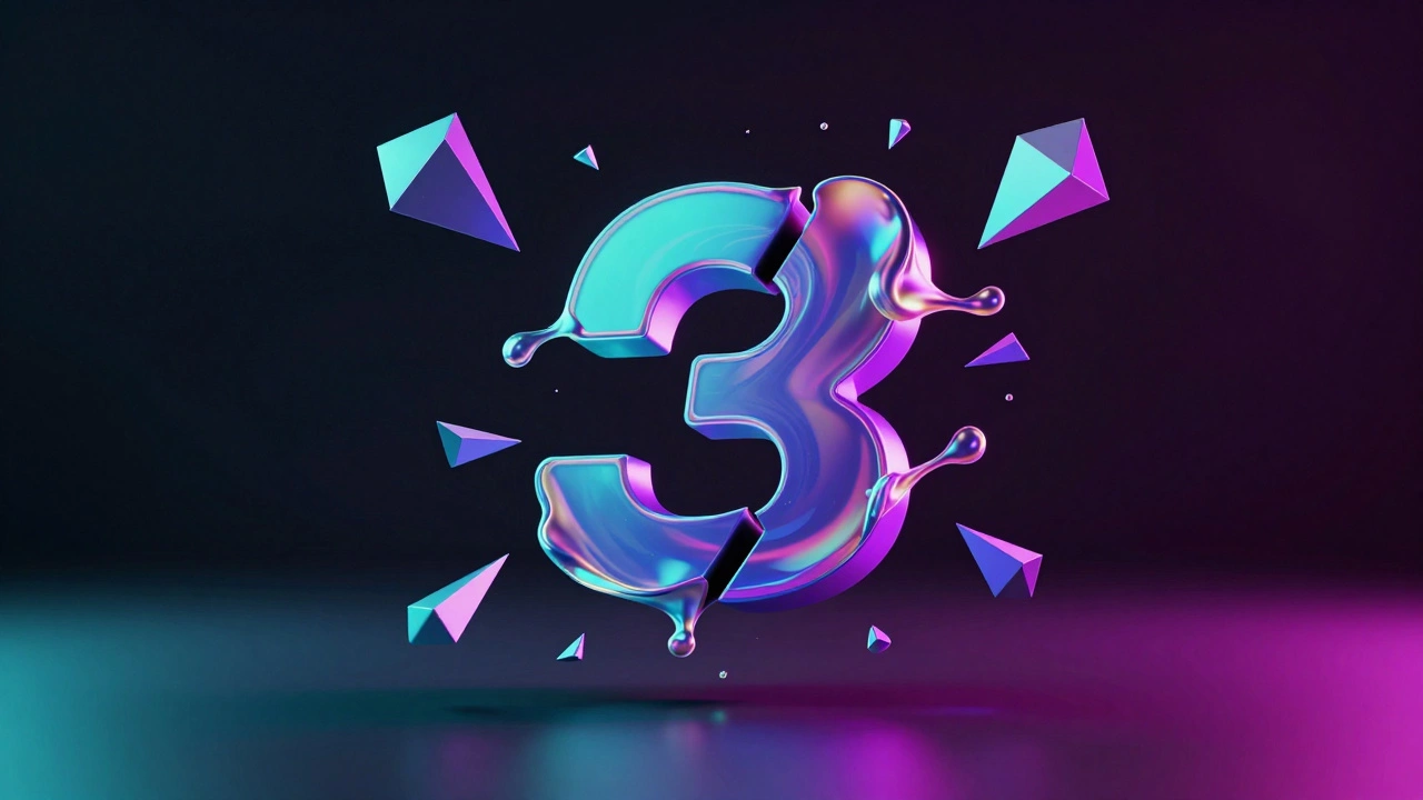 Абстрактная 3D-визуализация динамического логотипа в движении