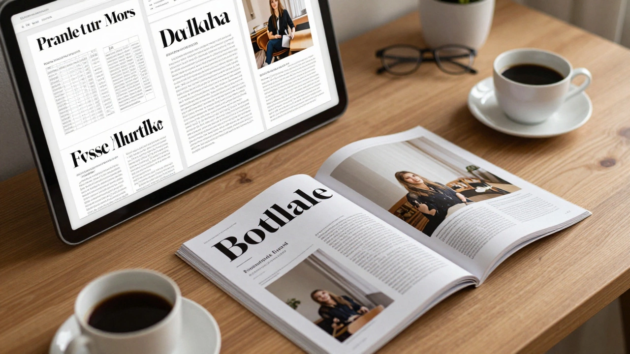 Переход от цифровой верстки журнала на экране к готовым печатным страницам на столе