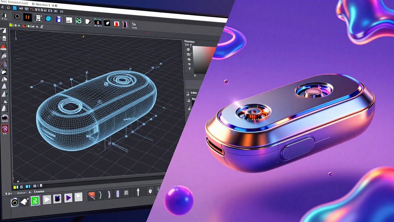 Процесс создания 3D-модели: от сетки до финального гиперреалистичного рендера